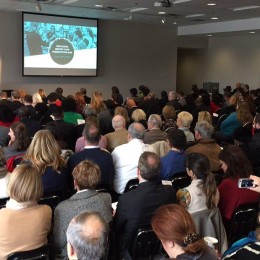 Community leaders gathered at the Adventure Science Center Monday for the release of the Nashville Area Chamber of Commerce annual report card. Credit: Marc Hill/Nashville Area Chamber of Commerce.